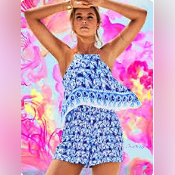 Lilly Pulitzer Pants - Lilly Pulitzer Celyn Elephant Romper